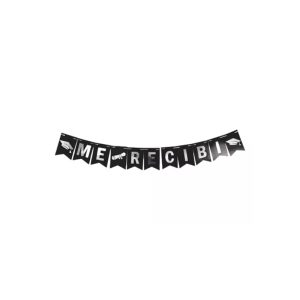 Banderin ME RECIBI Negro y Plateado