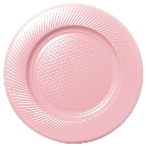 Plato Plastico CHICO Descartable Color Rosa Pastel X50 Unidades