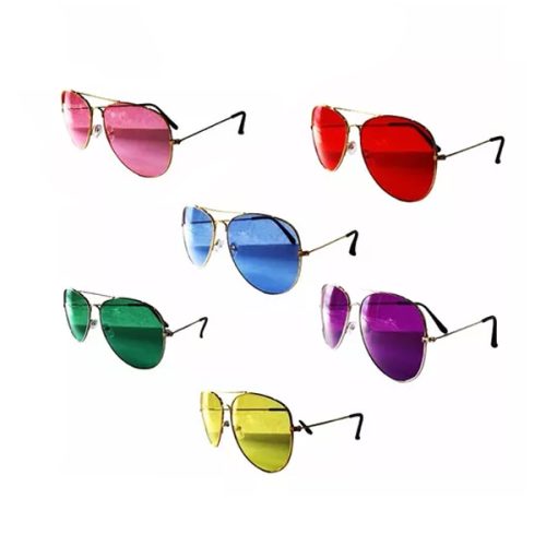 Anteojos Aviador Colores Surtidos x1 Unidad