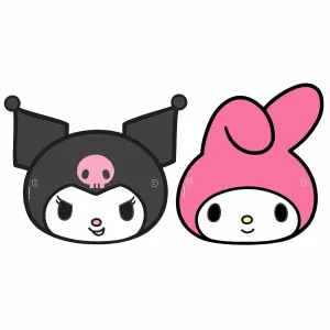 Antifaz KUROMI Y MELODY X10 Unidades - Licencia Oficial