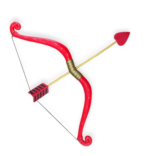 Set de Cupido Arco y Flecha Rojo