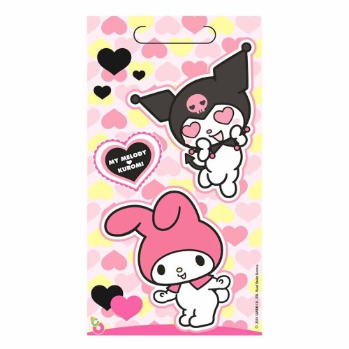 Bolsita Sorpresa Plastico KUROMI Y MELODY x10 Unidades