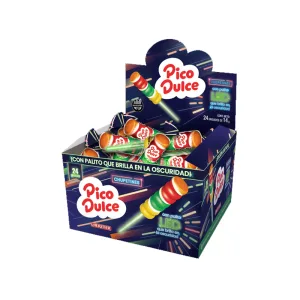 Caja Chupetines PICO DULCE LED x24 Unidades