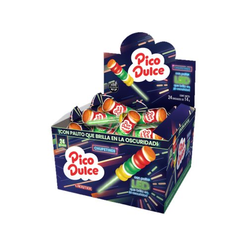 Caja Chupetines PICO DULCE LED x24 Unidades