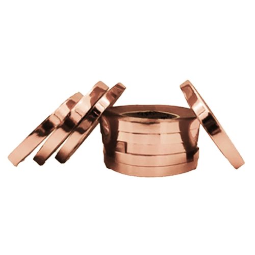 Rollo Cinta Ribbon para Globos Rosa Gold Metalizada x1u 10mts