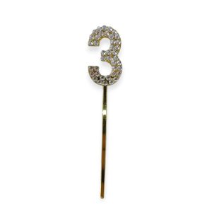 Topper para Torta con Strass Numero 3