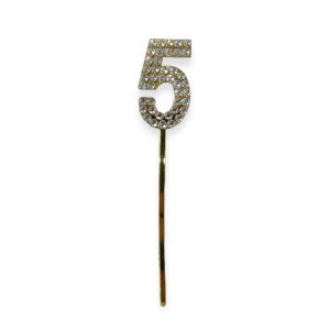Topper para Torta con Strass Numero 5