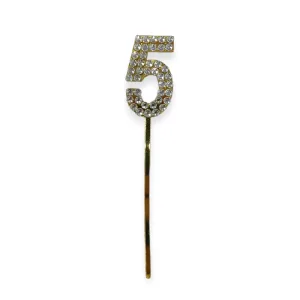 Topper para Torta con Strass Numero 5