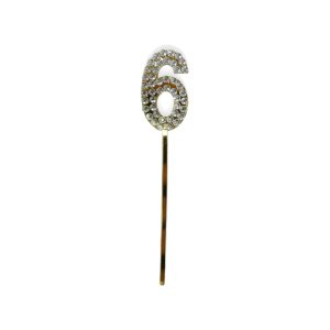Topper para Torta con Strass Numero 6
