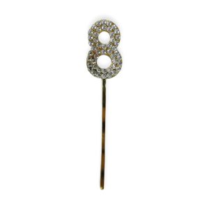 Topper para Torta con Strass Numero 8