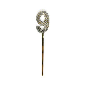 Topper para Torta con Strass Numero 9