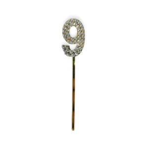 Topper para Torta con Strass Numero 9