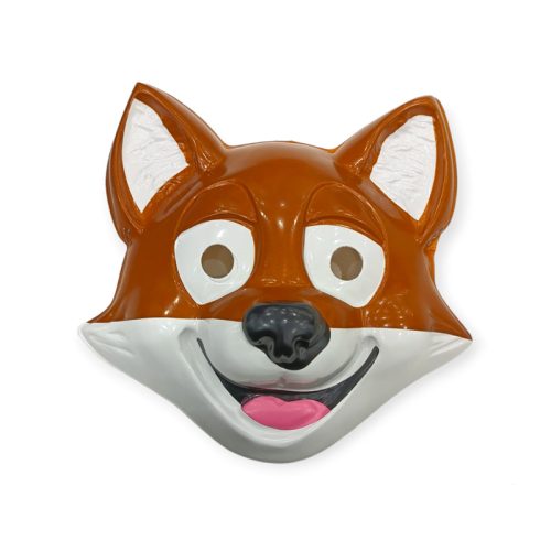 Mascara Careta Plástica Zorro Marron x1 Unidad