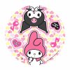 Plato Polipapel KUROMI Y MELODY x8 Unidades - Oficial