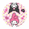 Plato Polipapel KUROMI Y MELODY x8 Unidades - Oficial