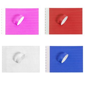 Pulsera Control Ingreso Papel x10u Colores Surtidos