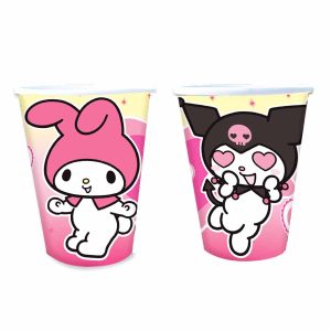 Vaso Polipapel KUROMI Y MELODY X 8 Unidades - Oficial