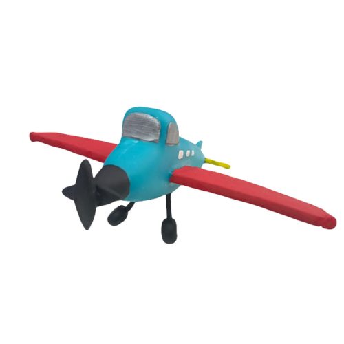 Adorno de Porcelana Avion Celeste