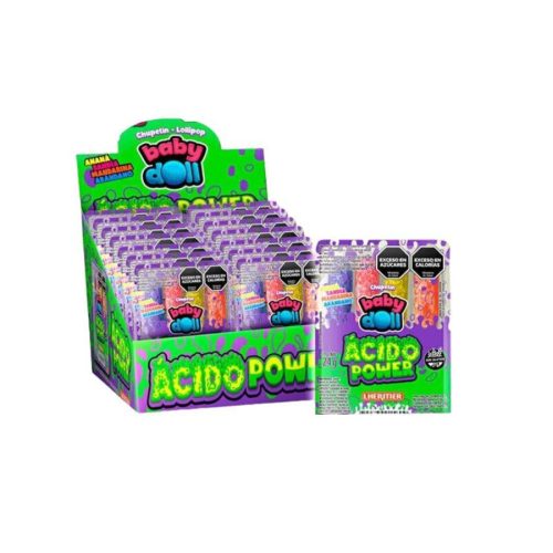 Caja Chupetines Baby Doll Acido Power x12 Unidades