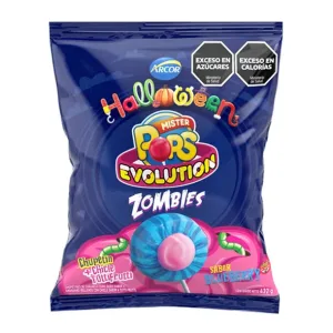 Chupetin Mr. Pops Evolution Zombies Halloween x24u