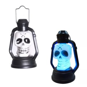 Adorno Farol Led Halloween Calavera x1u