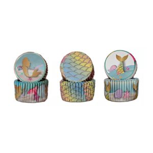 Pirotines Cupcakes Nº10 - Sirena x25 U