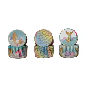 Pirotines Cupcakes Nº10 - Sirena x25 U