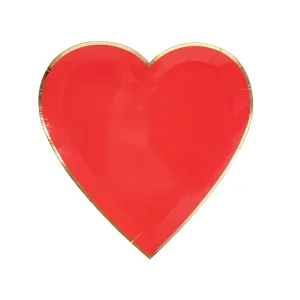 Plato Polipapel Corazon X6 Unidades