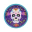 Plato Polipapel Halloween Calavera Mexicana x6u