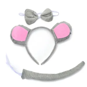 Set Peluche Raton Gris