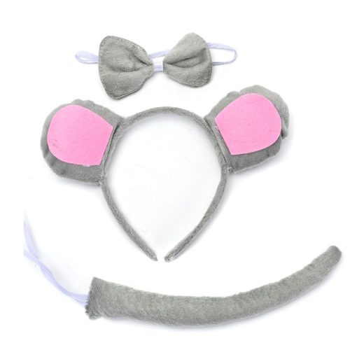Set Peluche Raton Gris
