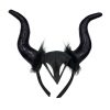 Vincha Cuernos Malefica Grande 35cm Color Negro