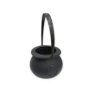 Caldero Negro con Manija de Bruja