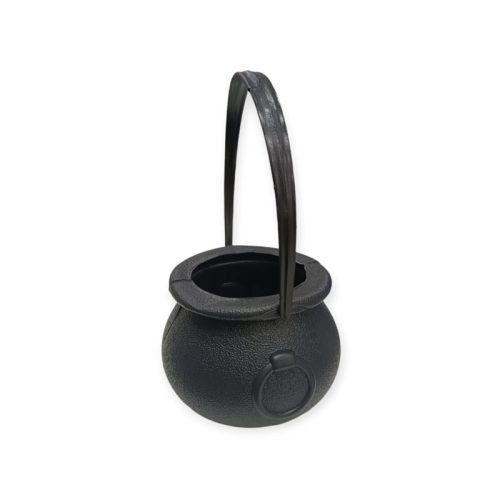 Caldero Negro con Manija de Bruja
