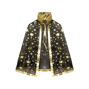 Capa de Niño Negra con Estrellas x1