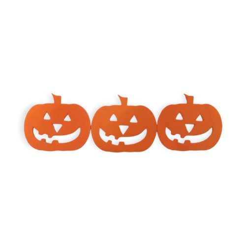 Formitas de Halloween Calabaza Naranja Goma Eva x24 Unidades