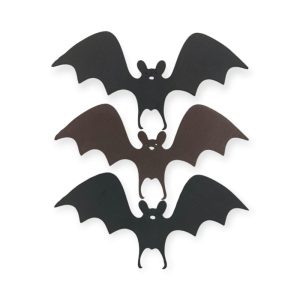 Formitas de Halloween Murcielago Goma Eva x12 Unidades