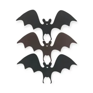 Formitas de Halloween Murcielago Goma Eva x12 Unidades