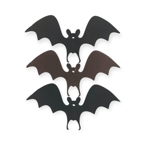 Formitas de Halloween Murcielago Goma Eva x12 Unidades