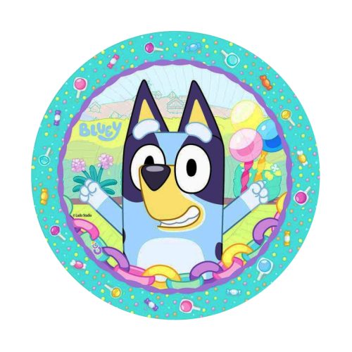 Plato Polipapel Bluey X 8 Unidades - Oficial