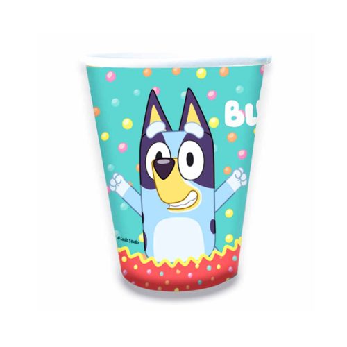 Vaso Polipapel Bluey X 8 Unidades - Oficial