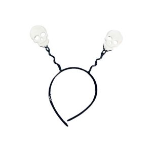 Vincha Plástica Calavera Halloween x1 Unidad