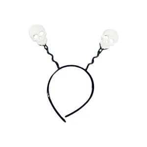 Vincha Plástica Calavera Halloween x1 Unidad