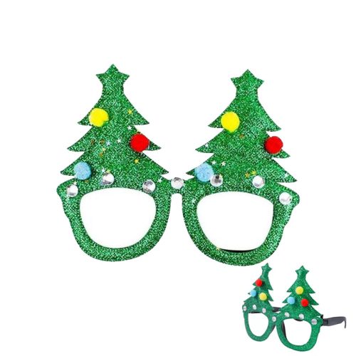 Anteojos Glitter Arbol de Navidad