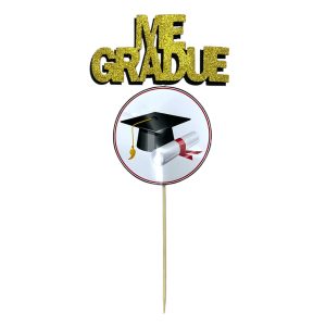 Pinche Me Gradué Gibreado Goma Eva Dorado
