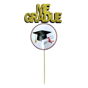 Pinche Me Gradué Gibreado Goma Eva Dorado