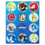 Stickers Autoadhesivos Sonic x24 Unidades Licencia Oficial