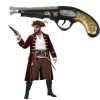 Trabuco Pirata Dorado Plástico x1