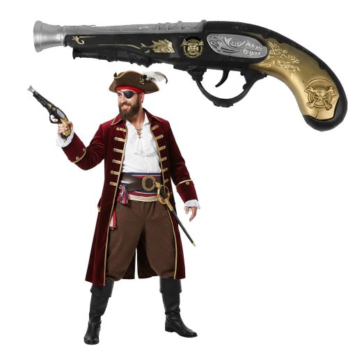 Trabuco Pirata Dorado Plástico x1