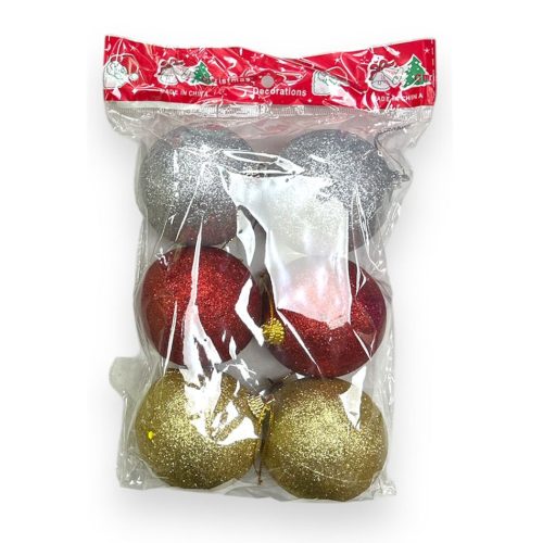 Bolas Gibreadas Colores Surtidos 6 cm x6 Unidades